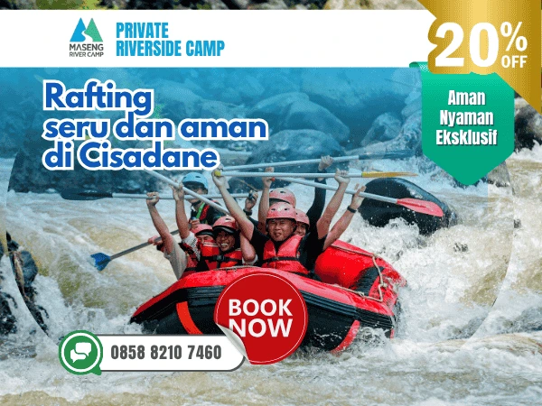 Private riverside camp di bogor Lokasi Camping, Rafting, Team Building Terbaik untuk Perusahaan | Maseng River Camp